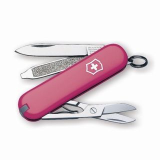 Victorinox Translucent Classic Knife   Pink