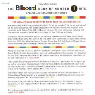 The Billboard Book of Number One Hits Fred Bronson 9780823076772 Books