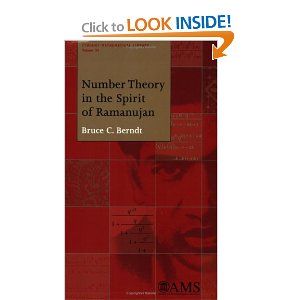 Number Theory in the Spirit of Ramanujan Bruce C. Berndt 9780821841785 Books
