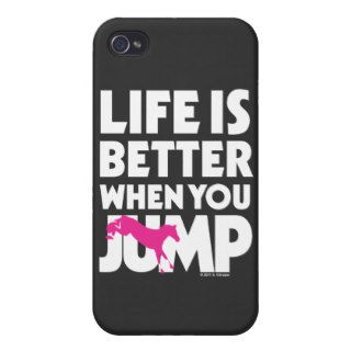 Life is Better When You Jump iPhone 4 Covers