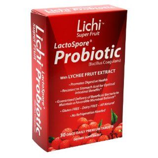 Lichi Super Fruit Lactospore Probiotic, 30 Count Health & Personal Care