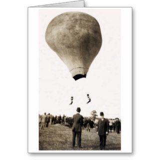 1880 Hot Air Balloon Acrobats Cards