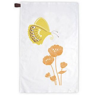 butterfly cakes tea towel by solitaire