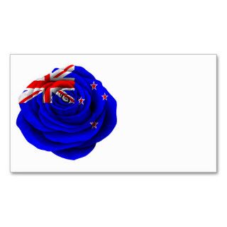 New Zealand Rose Flag Business Card