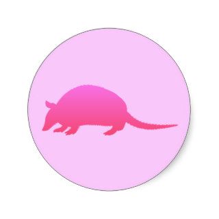 Pink Armadillo Sticker