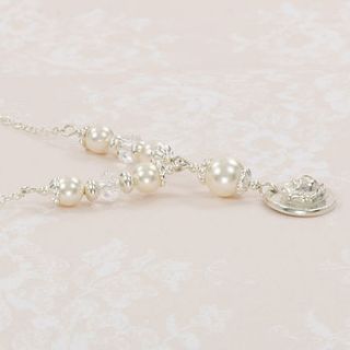 the esme personalised pearl wedding necklace by emma hadley