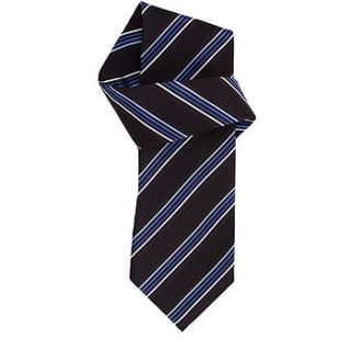 j&l's '7 fold' luxury silk men's tie stripes by james & longbourne