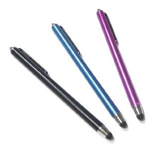 Bargains Depot (Black & Blue & Purple) 3 pcs (3 in 1 Bundle Combo Pack) SILM / ACCURATE / FINE POINT / THINNER BARREL Capacitive Stylus/styli Universal Touch Screen Pen for Tablet & Cell Phone  Cell Phone / Smartphone  Samsung R680 Repp, Sam