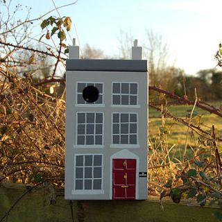 personalised georgian house bird box by lindleywood