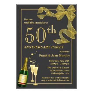 Create your own 50th ANNIVERSARY Party Invitations