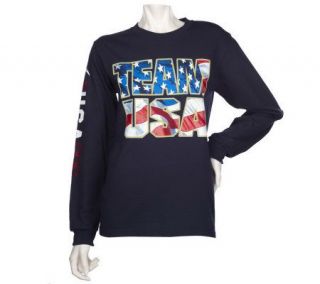 Team USA Stars & Stripes Olympic Long Sleeve T Shirt —