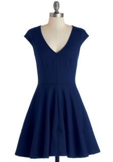 Sleek It Out Dress in Cobalt  Mod Retro Vintage Dresses