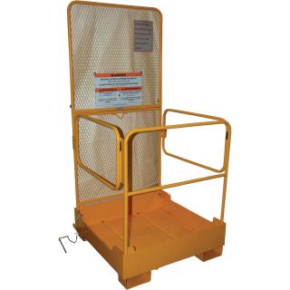 Vestil Fold-Down Work Platform — 600-Lb. Capacity, Model# WP-3737-FD  Forklift Platforms