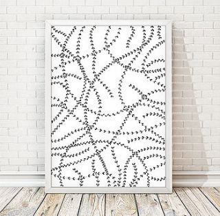 intertwining plant print by over & over