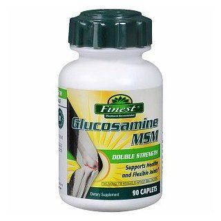Finest Glucosamine MSM Double Strength Caplets, 90 ea Health & Personal Care