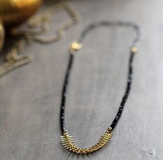 black spinel gemstone necklace by artique boutique