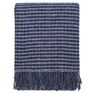 striped wool throw by dreamwool blanket co.