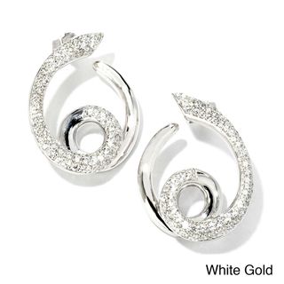 Sonia Bitton 18k Gold 1 1/5ct TDW Designer Diamond Swirl Earrings (G H, SI1 SI2) Sonia Bitton Diamond Earrings