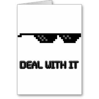 Deal With It Sunglasses Cards