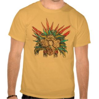 Distressed Aztec Headdress T shirts