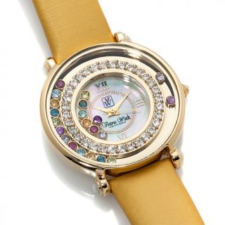Victoria Wieck 2.03ct Multicolor Gemstone Shaker Watch