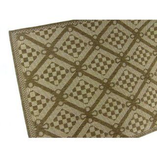 American Mills Honeycomb Polypropylene Indoor/Outdoor Area Rug, 5 Feet 3 Inch by 7 Feet 6 Inch, Chocolate  Doormats  Patio, Lawn & Garden