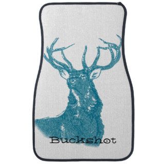 Personalized Deer Stag Car Mat