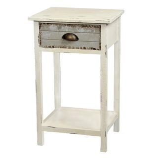 Gallerie Decor Dover One drawer Accent Table Coffee, Sofa & End Tables