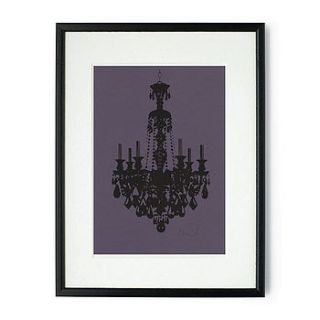chandelier mounted & signed print by rawxclusive