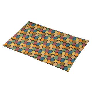 Tessellated Heart Pattern Design Placemat