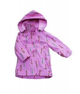 childens raincoat in avarose design by green child