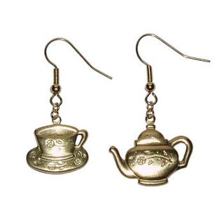 teacup and teapot earrings by elsie belle jewellery