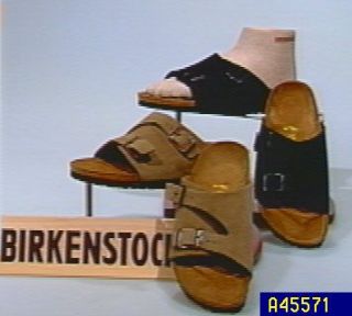 Birkenstock Suede Double Buckle Slides  —