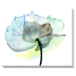 Abstract Watercolor Flower Oversized Gallery Wrapped Canvas Canvas