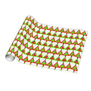 Modern Christmas Trees Pattern Gift Wrapping Paper