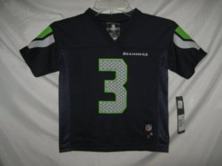 Russell Wilson Seattle Seahawks Navy NFL Kids 2013 14 Season Mid tier Jersey (Kids 7) Clothing