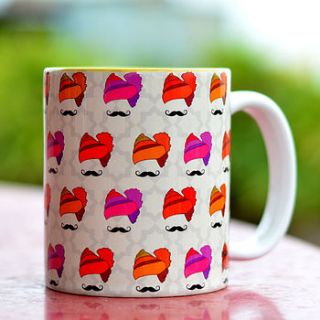 hipster singh indian mug by plum chutney