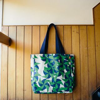 windy weather tote bag by laura spring