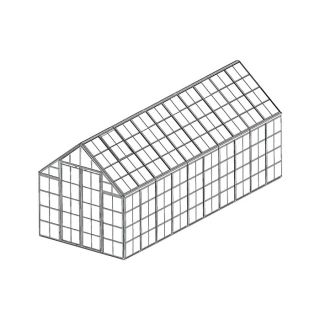 Palram Snap & Grow Greenhouse — 8ft.W x 20ft.L, 106 sq. ft., Model# HG8020  Green Houses