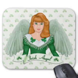 Irish Angel and Banner Mouse Pad