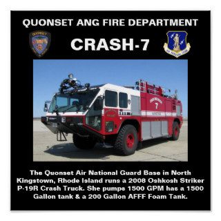 Quonset ANG Fire Dept Crash 7 Print