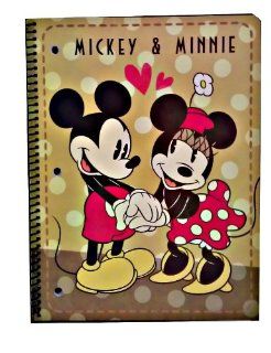 Disney Vintage Mickey & Minnie Mouse 50 Sheets Notebook  Decorative Paper 