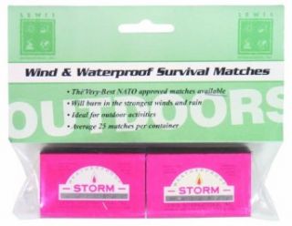 Fox Weatherproof Matches, Red Box, O/S  Camping Stove Fire Starters  Sports & Outdoors