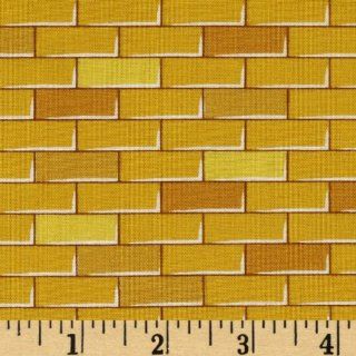 The Magic of Oz Yellow Brick Road Yellow Fabric