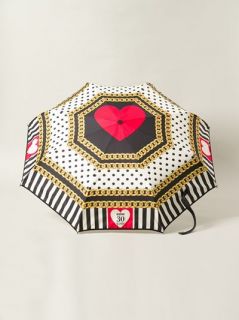 Moschino Heart Print Umbrella