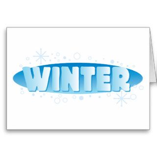 Winter Sign Greeting Card