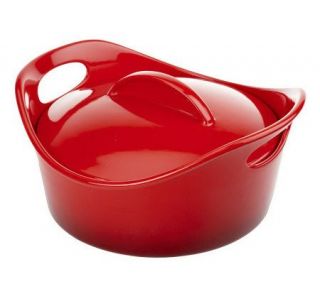 Rachael Ray Gradient Bubble & Brown 2.5 qt. Round Covered Baker —