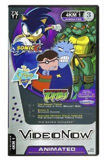 Videonow Personal Video Disc 3 Pack Sonic X, The Cramp Twins, and Teenage Mutant Ninja Turtles Toys & Games