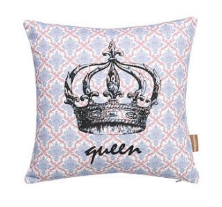 king and queen cushion by graduate collection