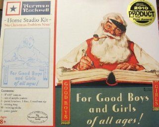 Norman Rockwell Home Studio Kit Paint by Number"No Christmas Problem Now"